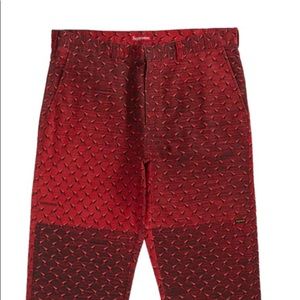 Supreme diamond plate double knee work pant size 36